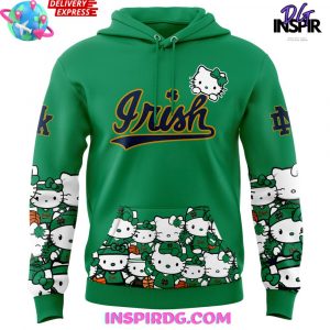 Notre Dame Fighting Irish Collab Hello Kitty 2025 Green Hoodie