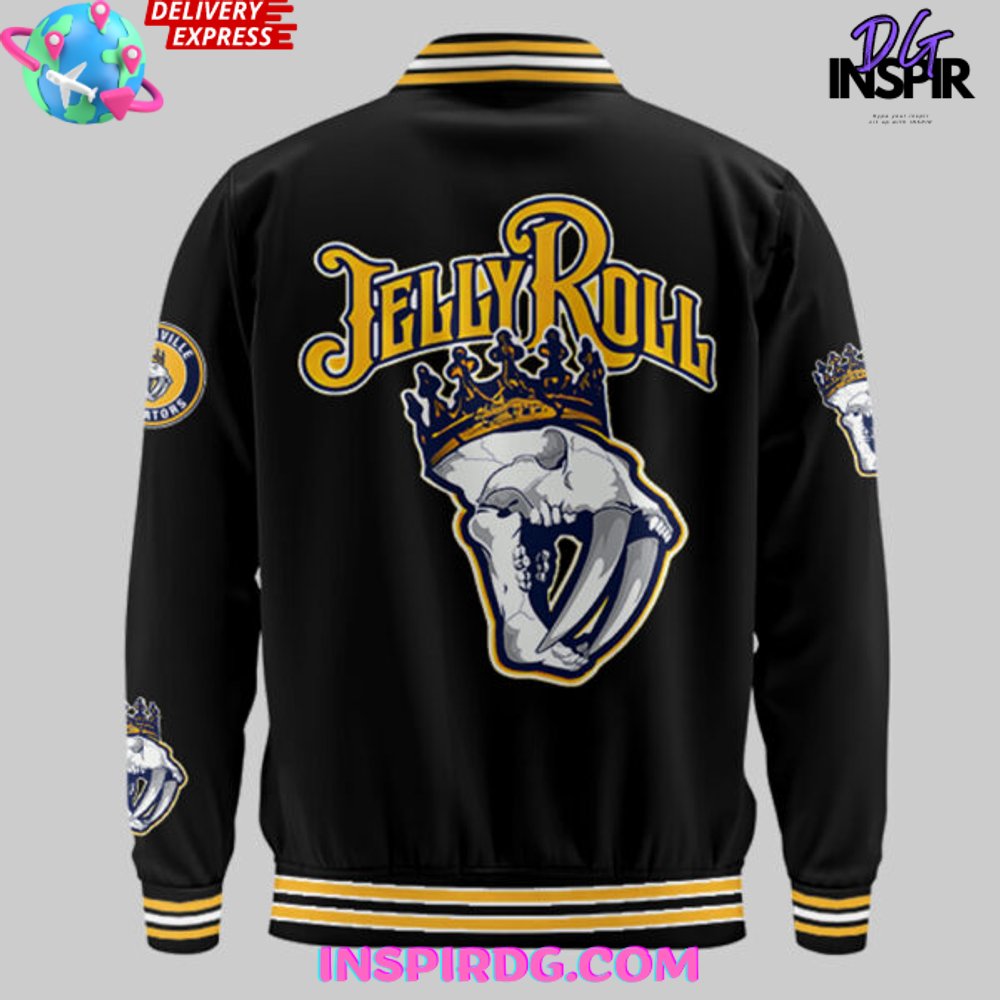 Nashville Predators Jelly Roll Night Limited Baseball Jacket Nashville Predators Jelly Roll Night Limited Baseball Jacket