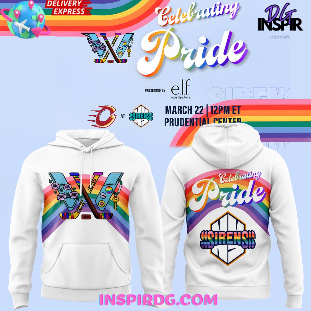 New York Sirens Celebrating Pride 2025 Hoodie New York Sirens Celebrating Pride 2025 Hoodie