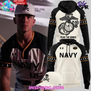 Navy Midshipmen Baseball Fear The Bones Special Hoodie