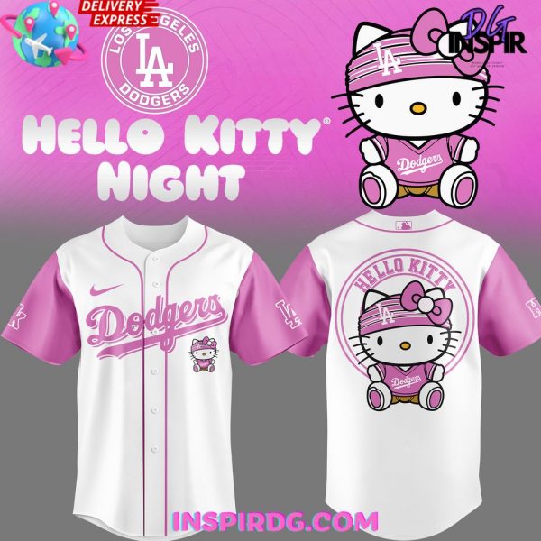 2025 Los Angeles Dodgers x Hello Kitty Special Edition Baseball Jersey