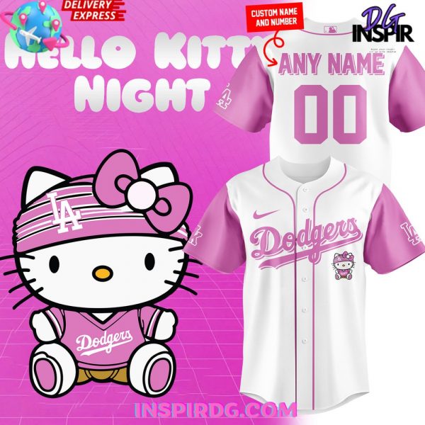 2025 Los Angeles Dodgers x Hello Kitty Special Edition Baseball Jersey