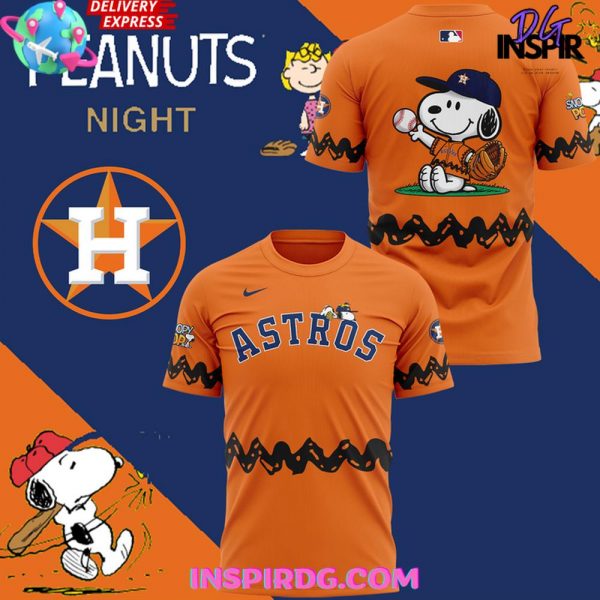 Houston Astros x 75th Anniversary Of Peanuts Collection Shirt