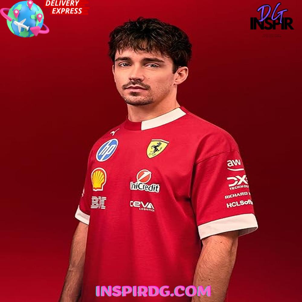 PUMA Scuderia Ferrari F1 2025 Driver's Red T-Shirt PUMA Scuderia Ferrari F1 2025 Driver's Red T-Shirt