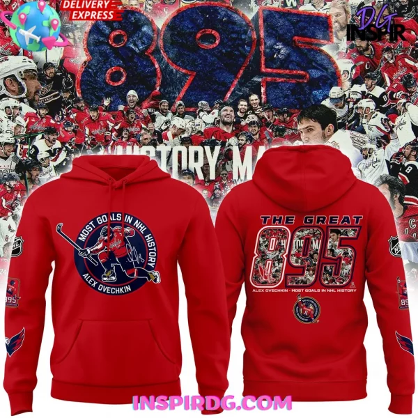 Alexander Ovechkin Washington Capitals Most Goals in NHL History Special Hoodie