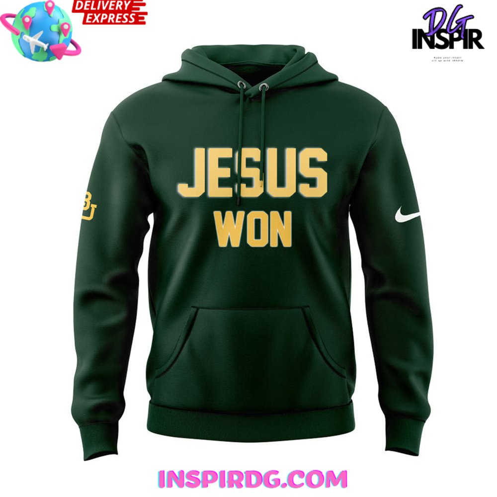 Baylor Bears Baseball Jesus Won Special Edition Hoodie Baylor Bears Baseball Jesus Won Special Edition Hoodie