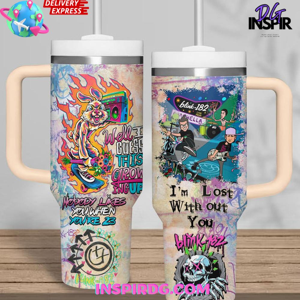 Blink-182 Growing Up Punk Stanley Tumbler Cup Blink-182 Growing Up Punk Stanley Tumbler Cup