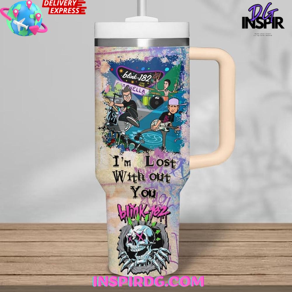 Blink-182 Growing Up Punk Stanley Tumbler Cup Blink-182 Growing Up Punk Stanley Tumbler Cup