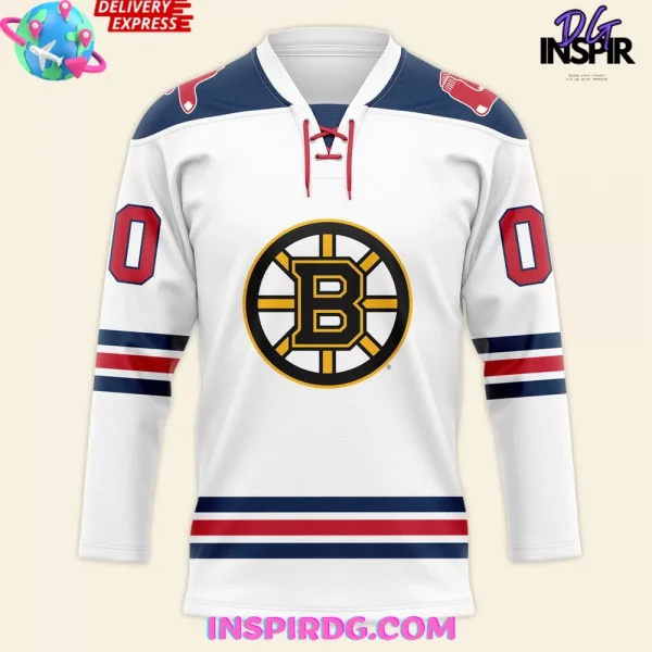Boston Bruins Night x 2025 Boston Red Sox Hockey Jersey