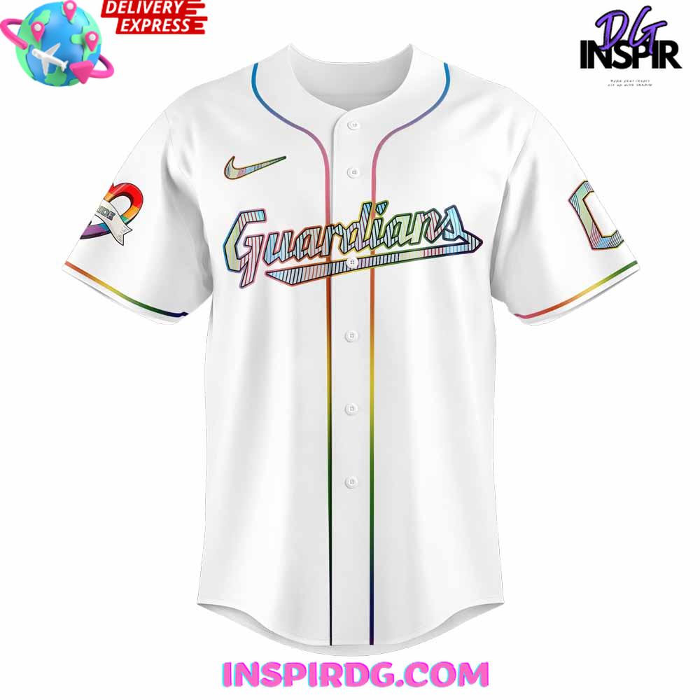 Cleveland Guardians LGBTQ Pride Night 2025 Baseball Jersey Cleveland Guardians LGBTQ Pride Night 2025 Baseball Jersey