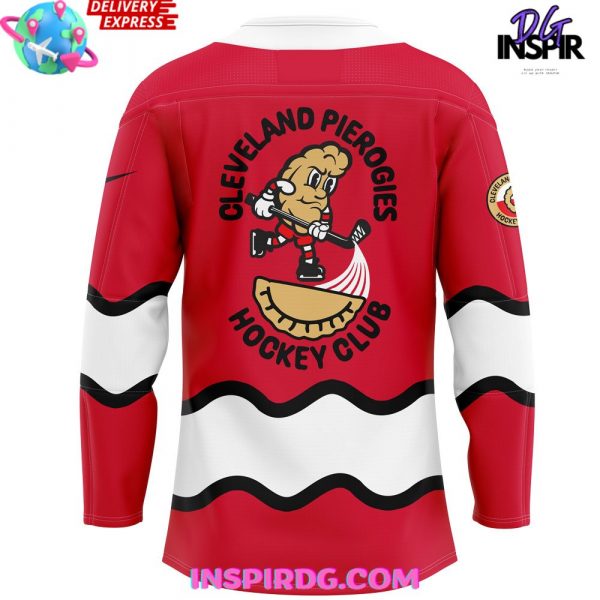 Cleveland Monsters Pucks & Pierogies Weekend Special Red Jersey
