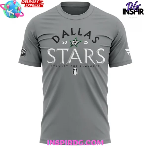Dallas Stars 2025 Stanley Cup Playoffs Grey T-Shirt