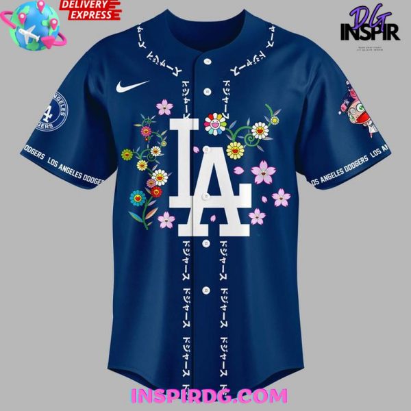 Dodgers x Takashi Murakami 2025 MLB Blue Jersey