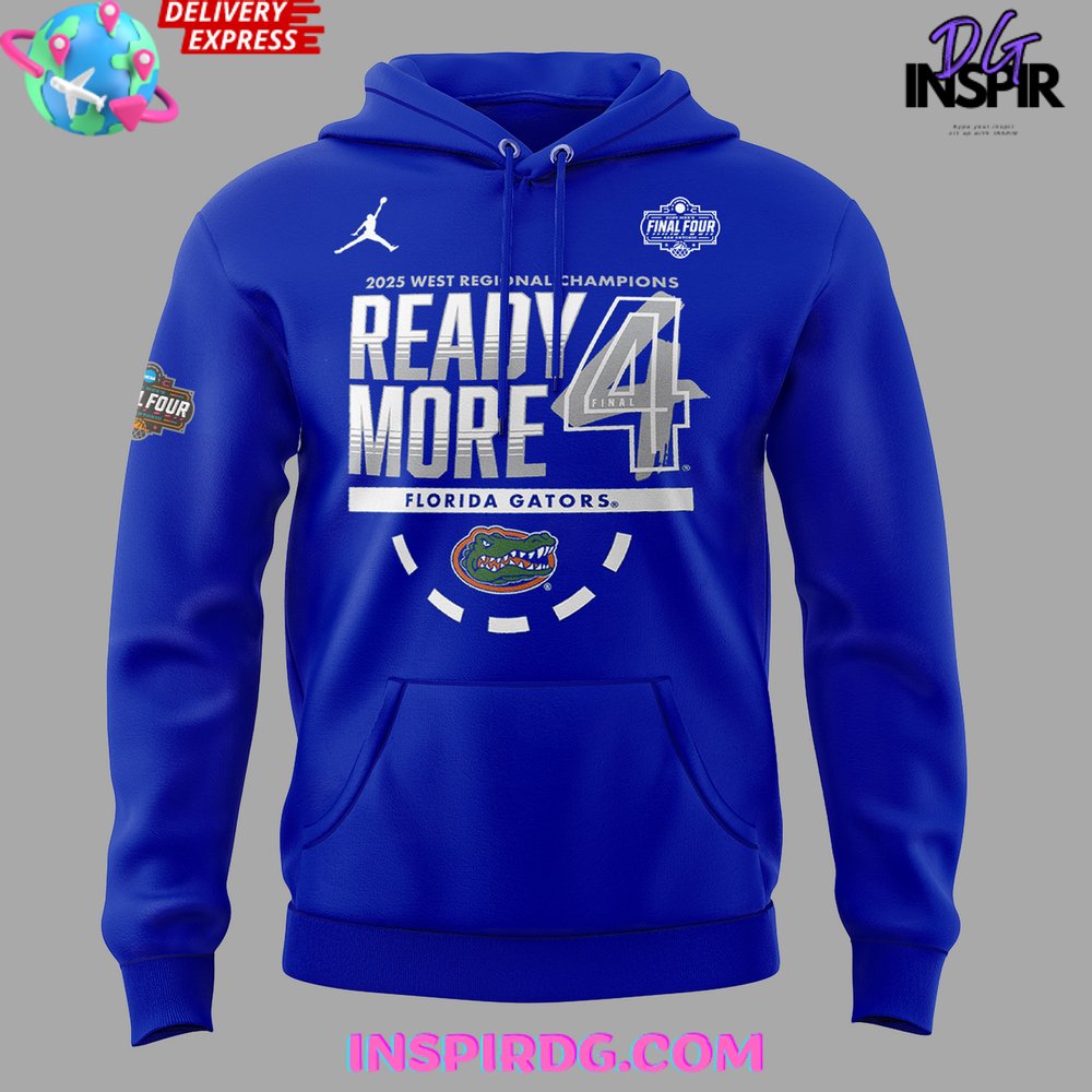 Florida Gators 2025 NCAA Final Four Regional Champions Locker Room Hoodie Florida Gators 2025 NCAA Final Four Regional Champions Locker Room Hoodie
