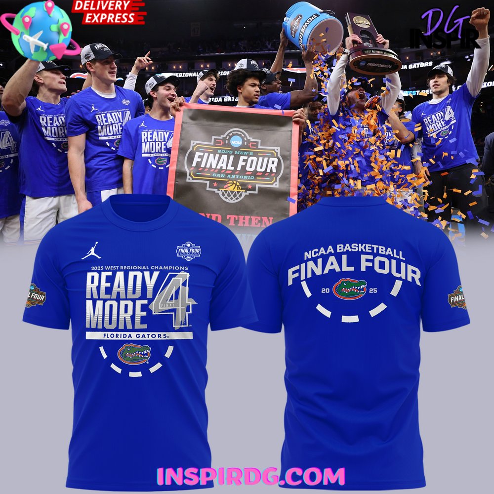 Florida Gators 2025 NCAA Final Four Regional Champions Locker Room T-Shirt