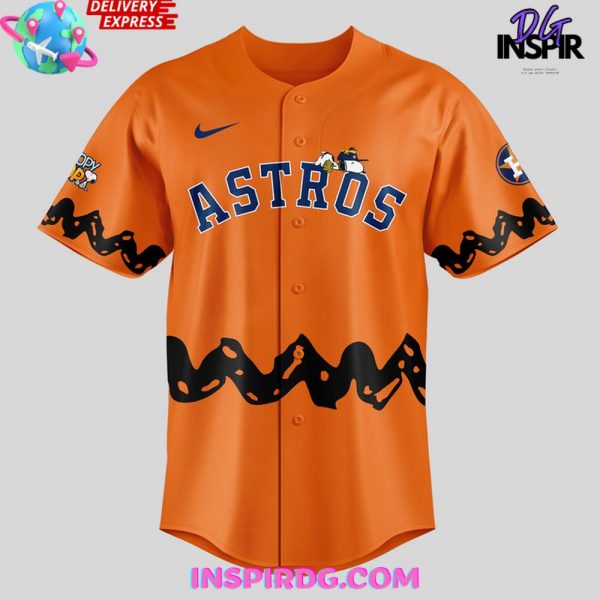 Houston Astros x 75th Anniversary Of Peanuts Baseball Jersey