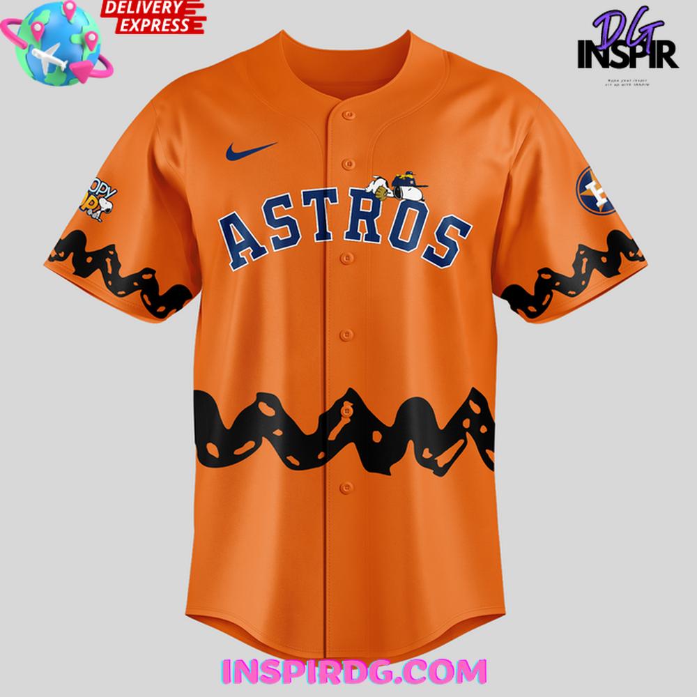 Houston Astros x 75th Anniversary Of Peanuts Baseball Jersey Houston Astros x 75th Anniversary Of Peanuts Baseball Jersey