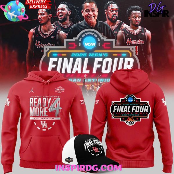 Houston Cougars 2025 NCAA Final Four Regional Champions Locker Room Hoodie