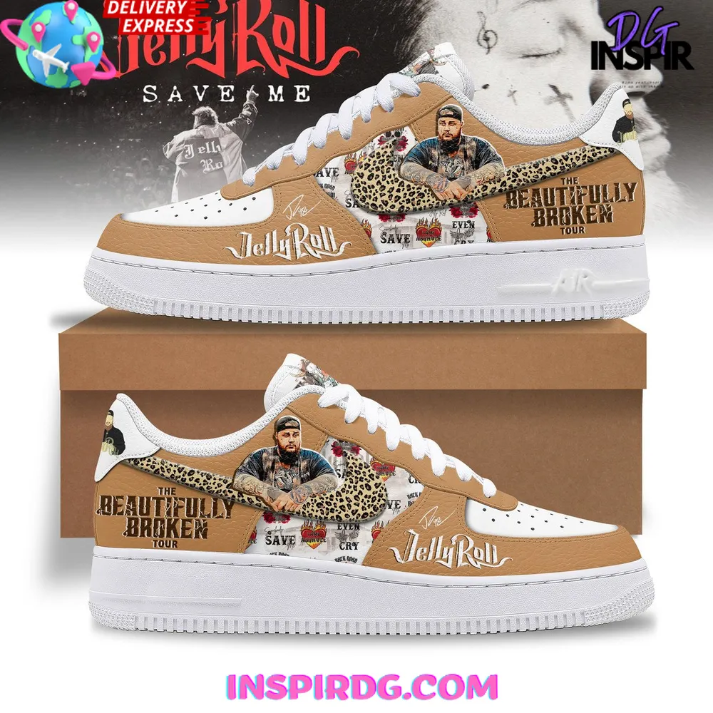 Jelly Roll Beautifully Broken Tour 2025 Nike Air Force 1 Jelly Roll Beautifully Broken Tour 2025 Nike Air Force 1