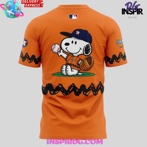 Houston Astros x 75th Anniversary Of Peanuts Collection Shirt