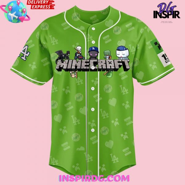 Los Angeles Dodgers x A Minecraft Movie 2025 Baseball Jersey