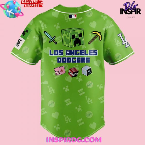Los Angeles Dodgers x A Minecraft Movie 2025 Baseball Jersey