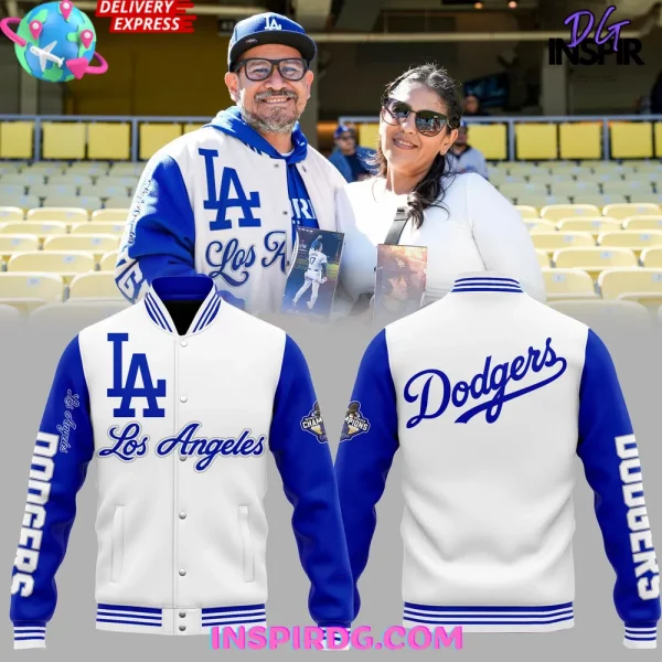 Los Angeles Dodgers World Series Champions 2025 Blue White Baseball Jacket