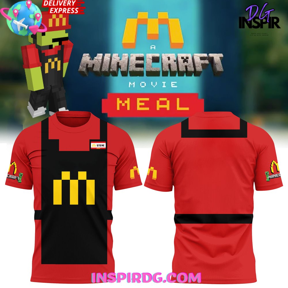 McDonald�s x Minecraft Movie Meal Special Crew T-Shirt