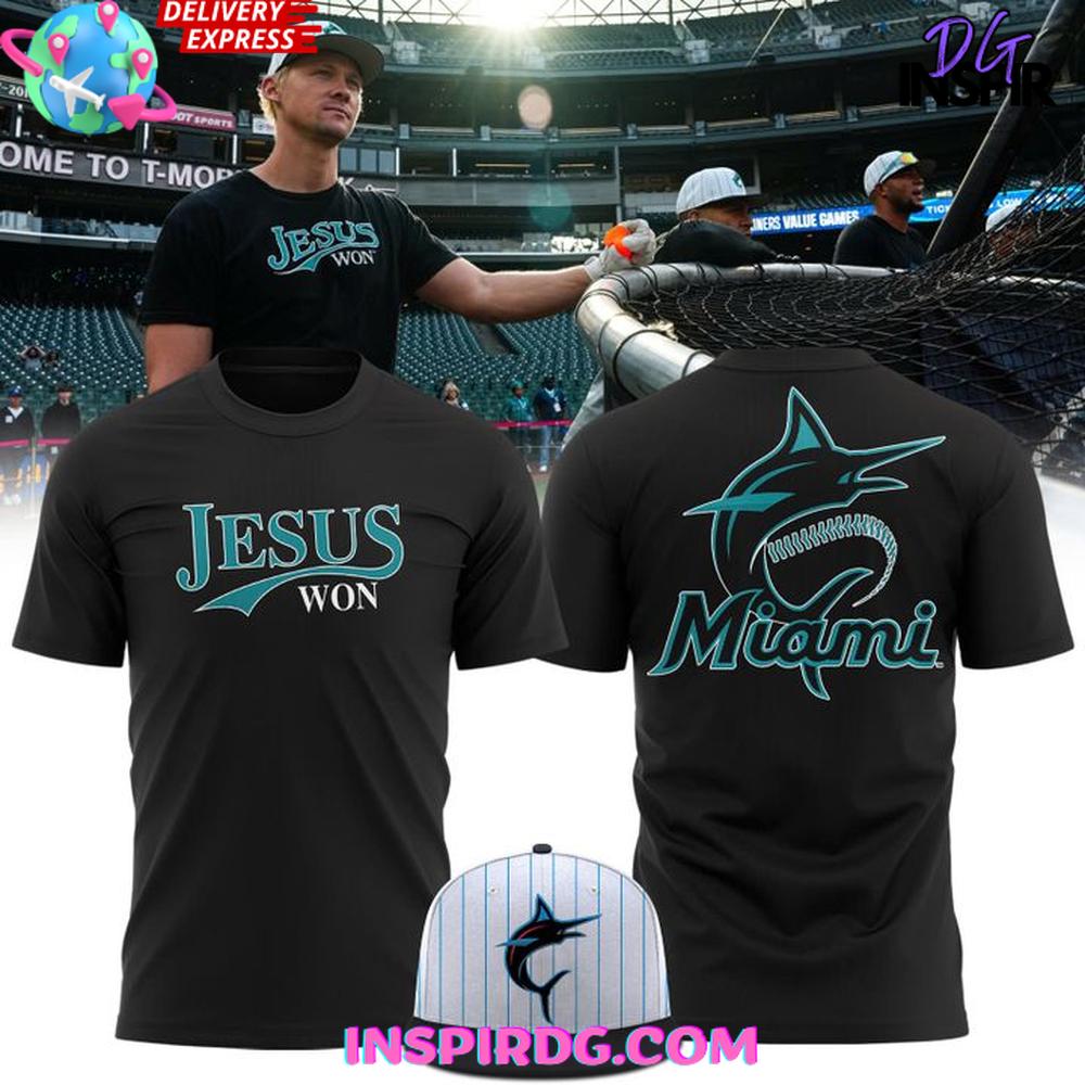 Miami Marlins Jesus Won 2025 T-Shirt