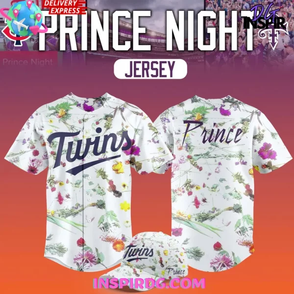 Minnesota Twins Prince Night 2025 Floral Baseball Jersey