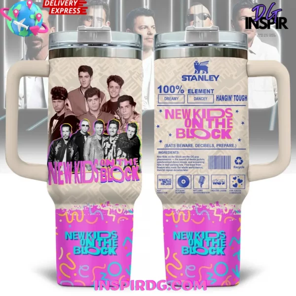 New Kids On The Block 80s Vibe Stanley Tumbler 40oz