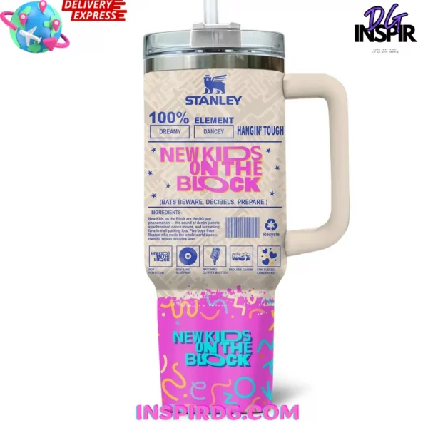New Kids On The Block 80s Vibe Stanley Tumbler 40oz