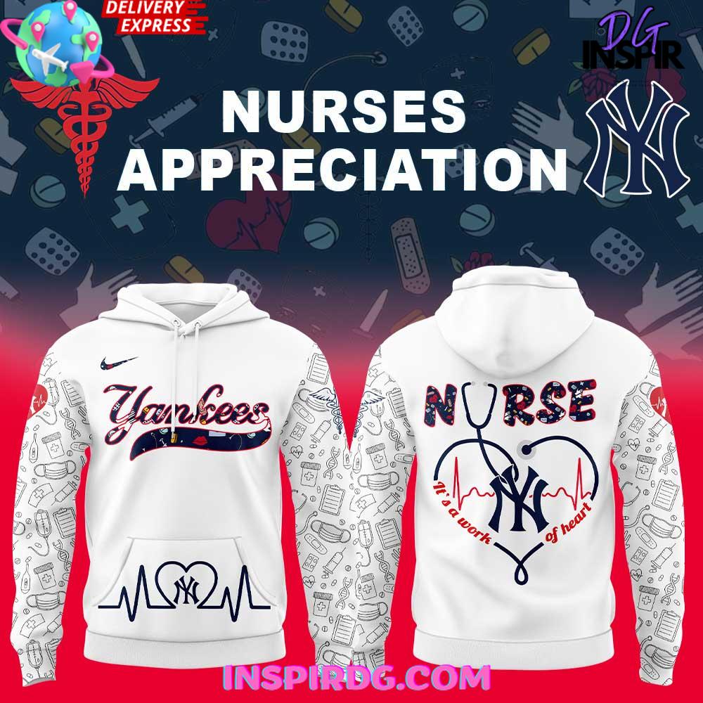 New York Yankees Nurses Appreciation 2025 Hoodie New York Yankees Nurses Appreciation 2025 Hoodie