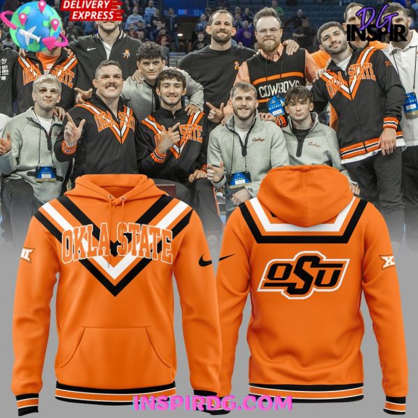 OSU Cowboy Wrestling 2025 Special Orange Hoodie