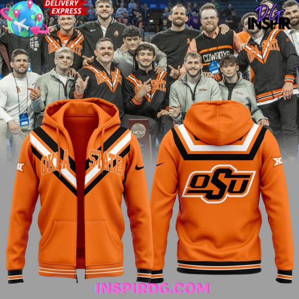 OSU Cowboy Wrestling 2025 Special Orange Hoodie