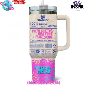 New Kids On The Block 80s Vibe Stanley Tumbler 40oz 3