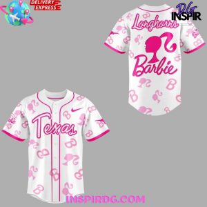 Texas Longhorns x 2025 Barbie Night Special Baseball Jersey