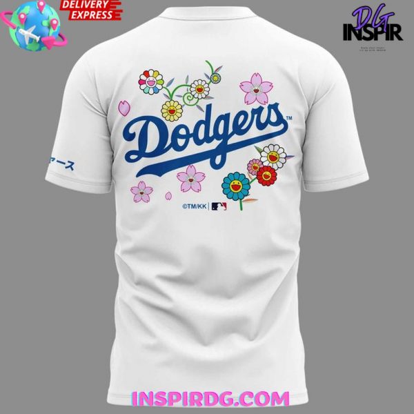 Dodgers x Takashi Murakami 2025 MLB White T-shirt
