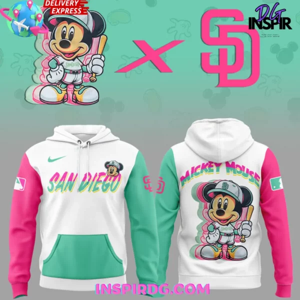 SD Padres x Mickey Mouse 2025 Hoodie