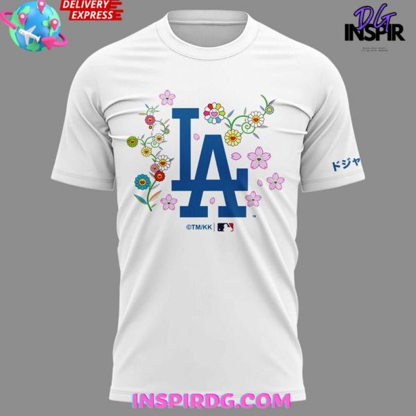Dodgers x Takashi Murakami 2025 MLB White T-shirt