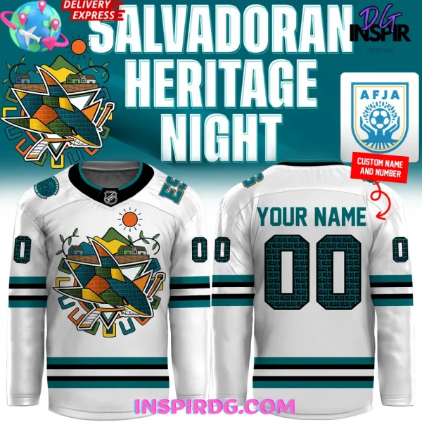Salvadoran Heritage Night x San Jose Sharks 2025 Hockey Jersey