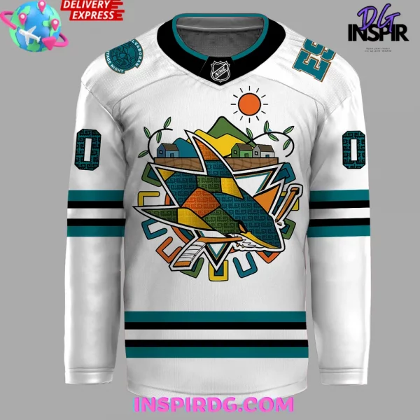 Salvadoran Heritage Night x San Jose Sharks 2025 Hockey Jersey