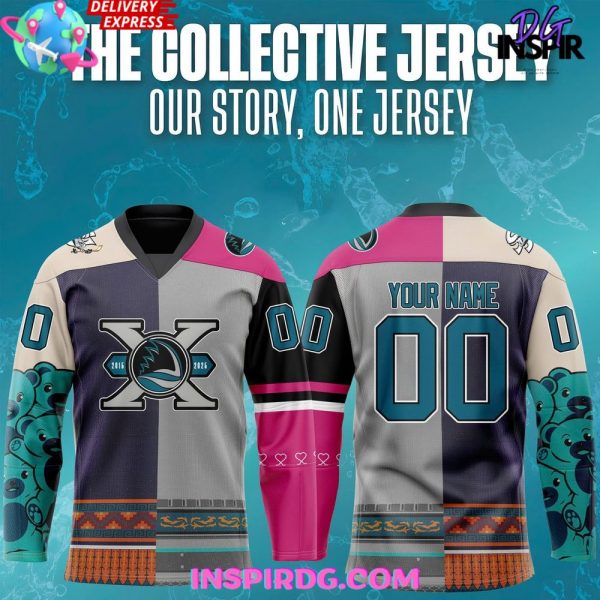 San Jose Barracuda 10th Anniversary “Our Story” Special Hockey Jersey