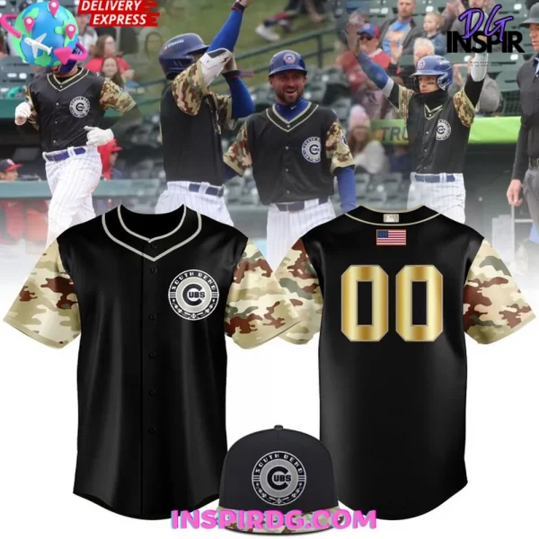 South Bend Cubs x 2025 Military Appreciation Night Baseball Jersey
