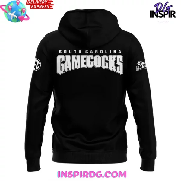 South Carolina Gamecocks March Madness 2025 Black Hoodie