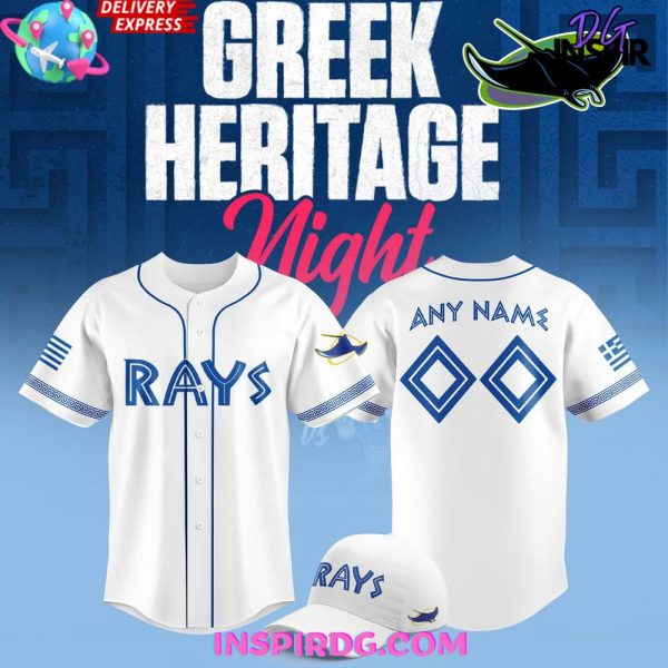 Tampa Bay Rays Greek Heritage Night 2025 Baseball Jersey