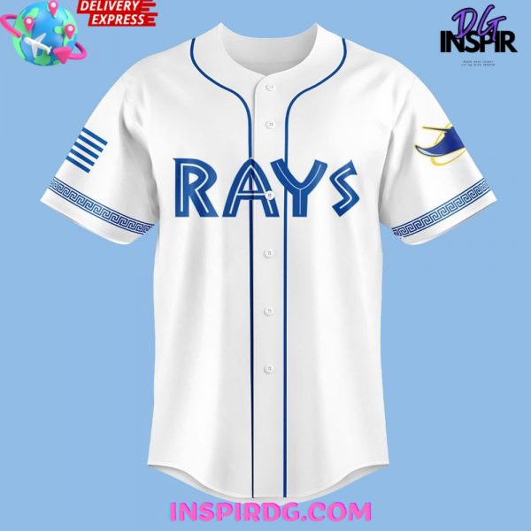 Tampa Bay Rays Greek Heritage Night 2025 Baseball Jersey