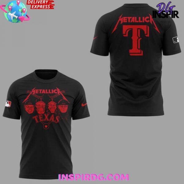 Texas Rangers x Metallica 2025 T-Shirt