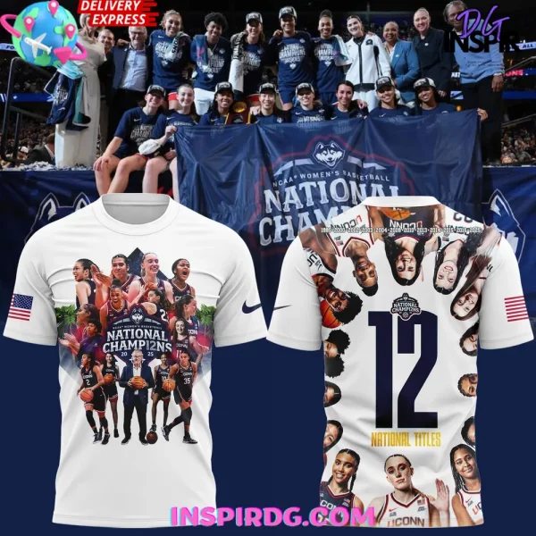 UConn Huskies Women’s Basketball 12 National Titles Special T-Shirt