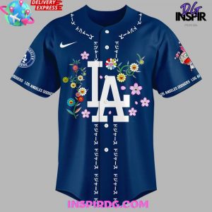 Dodgers x Takashi Murakami 2025 MLB Blue Jersey